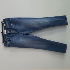 Jessica Simpson Forever Rolled Button Fly Skinny Ankle Denim Jeans 29